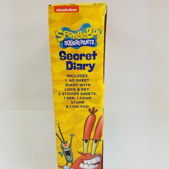 SpongeBob SquarePants Secret Diary Set - New in Box - Picture 2 of 15